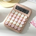 thumbnail image 1 of Mechanical Switch Calculator,Mini Digital Desktop Calculator With Big Buttons 12-Digit Large LCD Display Battery Power Basic Standard Calculators For Teachers Teens Office Home Campus Business, 1 of 6