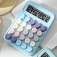 thumbnail image 1 of Mechanical Switch Calculator,Mini Digital Desktop Calculator With Big Buttons 12-Digit Large LCD Display Battery Power Basic Standard Calculators For Teachers Teens Office Home Campus Business, 1 of 7