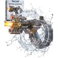 thumbnail image 1 of Mechanical Transforming Electric Water Gun, Automatic Water Blaster with Realistic LED Strobe Light Effects and 32FT Long Range IPX7 Fully Waterproof Space for Adults Summer Pool Beach (Black), 1 of 8