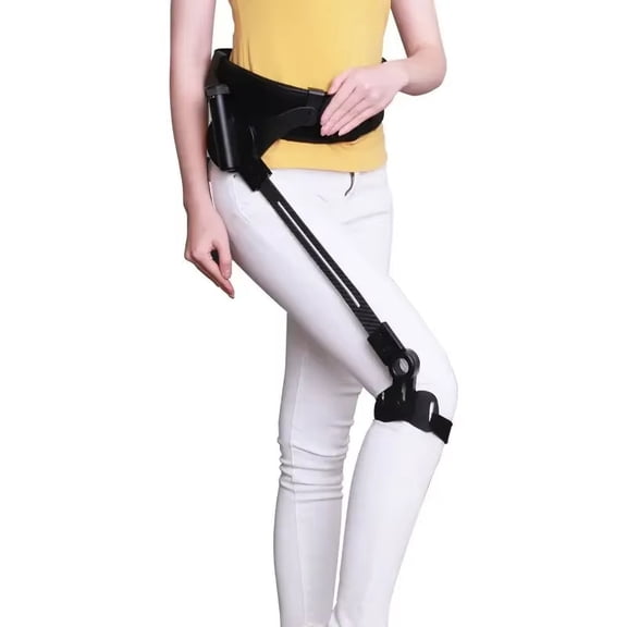Mechanical Walking Assist Device for Seniors, Wearable Leg Support Brace with Spring System, Lightweight Non-Electric Mobility Aid for Daily Walking, Hiking, and Stair Climbing
