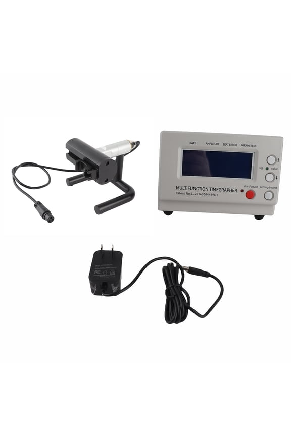 Mechanical Watch Tester Professional Multifunctional Timegrapher Watch Tester Mechanical Watch Repair Tool Precise Timing Device for Watchmakers Enthusiasts Grey Black 172x114x40mm