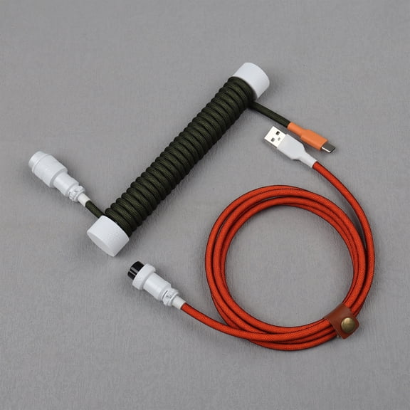 Mechanical computer cables are compatible with Type-C interfaces, support fast data transmission, Multiple color options
