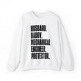 thumbnail image 1 of Mechanical engineer Dad Fathers Day Birthday Sweatshirt, Gifts, Crewneck, 1 of 4