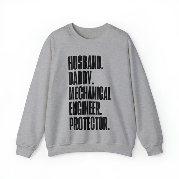 Mechanical engineer Dad Fathers Day Birthday Sweatshirt, Gifts, Crewneck