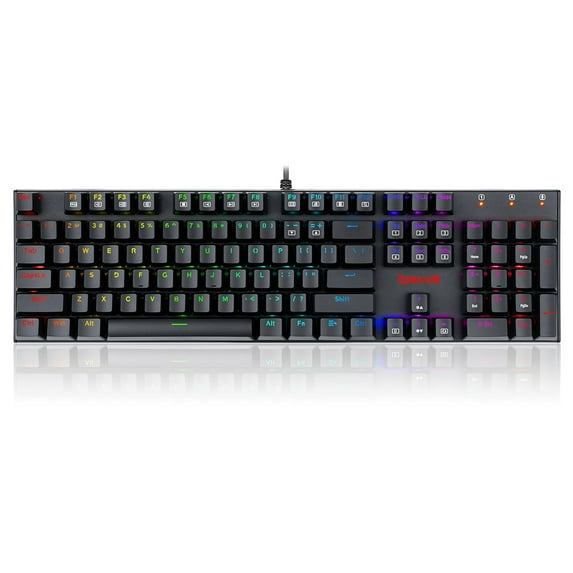Mechanical keyboard Redragon 104-Key K565-RGB, Wired, RGB Backlight, US Layout, Aluminum Base, Red Switch