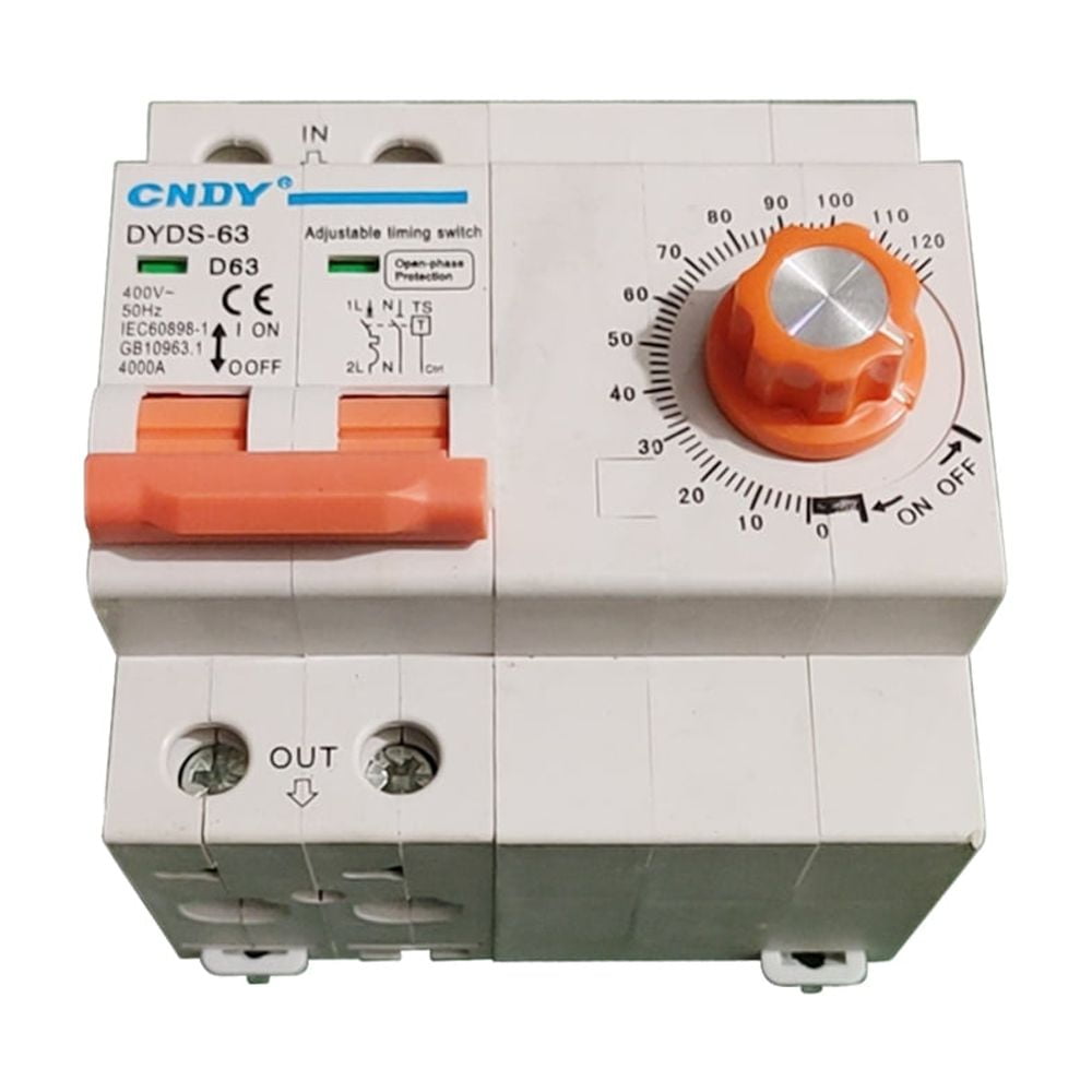 Mechanical timer switch max 63a with 2p breaker electric timer switch