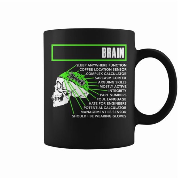 Mechanics Brain V2 Coffee Mugs