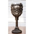 thumbnail image 1 of Mechanics Engineering Motohead Aviator Pilot Skeleton Cranium Skull Wine Goblet, 1 of 7