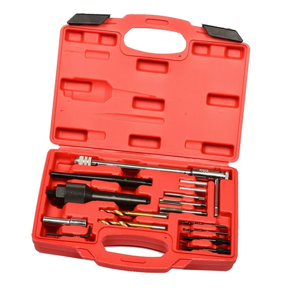 Mechanics Glow Plug Replacement Tool 16Pcs Carbon Steels Extractor Tool For Truck And Heavy Equipment Maintenance