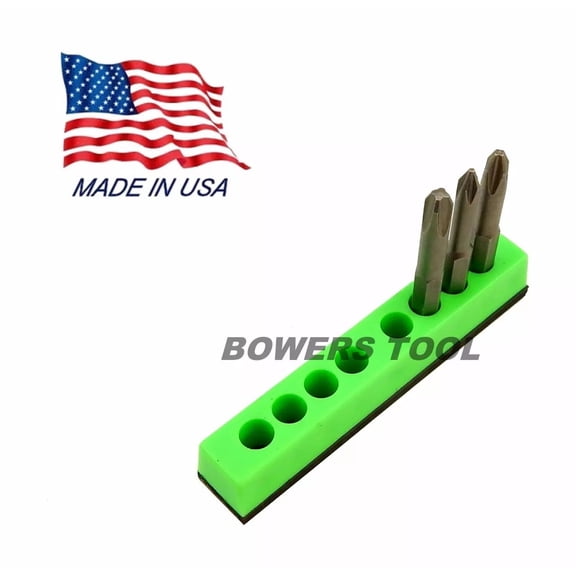 Mechanics Time Saver 8 Slot 1/4 In Magnetic Hex Bit Holder Organizer Mts Usa