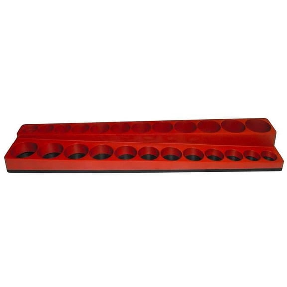 Mechanics Time Saver MTSD3811 0.37 in. Drive Red Straight Line Deep Magnetic Socket Holder