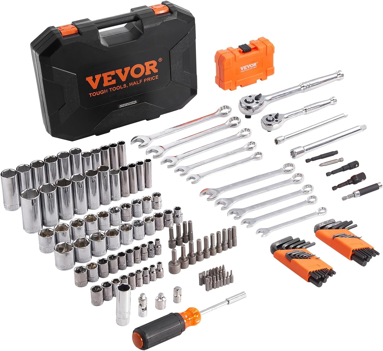 Mechanics Tool Set and Socket Set, 1/4