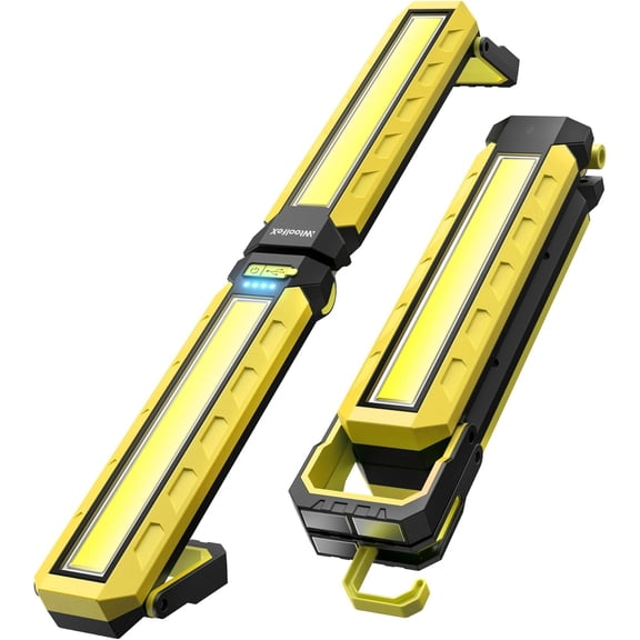 Mechanics Work Light, Under Hood Working Light Bar with , 5600AH 3600LM Portable Cordless Work Light for Mechanic, Job Site Lighting for Underhood/Mechanic/ Repairing/Garage -Yellow