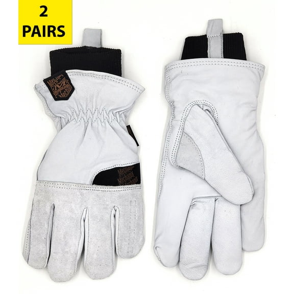 Mechanix Wear Coldwork 3M Thinsulate Insulation Water Resistant Leather Winter Work Gloves, Size XL , 2 Pairs