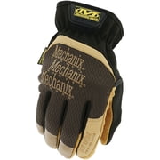 Mechanix Wear DuraHide FastFit Leather Work Gloves - Abrasion Resistant, Durable X-Large, Brown/Black   Residential Use, Standard Application