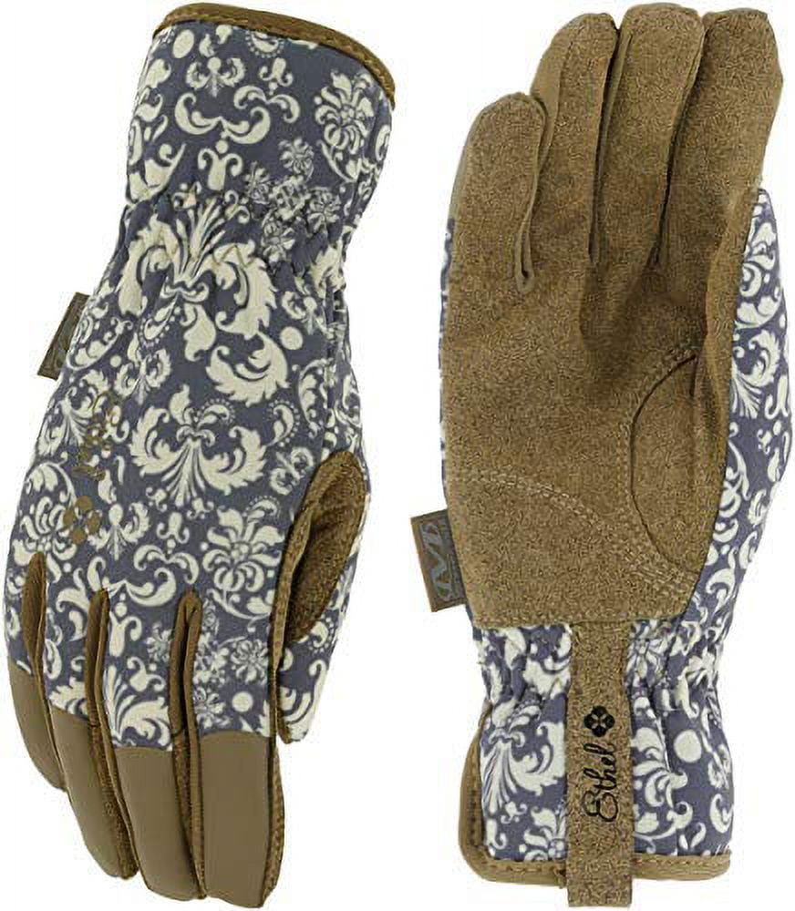 Mechanix Wear Ethel® Garden Utility Jubilee Gloves (Large, Blue/Brown)