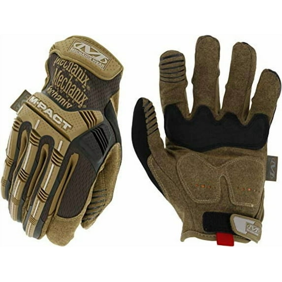 Mechanix Wear: M-Pact Work Gloves (Large, Brown)