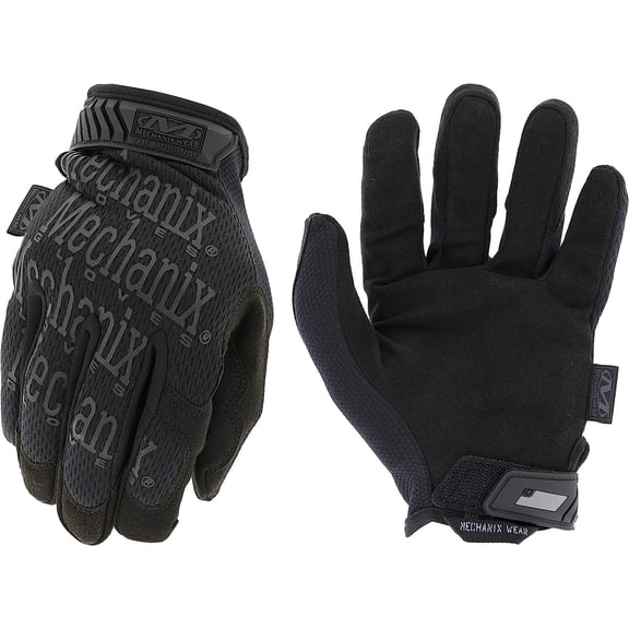Mechanix Wear: The Original Covert Tactical Work Gloves with Secure Fit, Flexible Grip for Multi-Purpose Use, Durable Touchscreen Safety Gloves for Men Black, Large