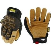 Mechanix Wear: The Original Durahide Leather Work Gloves with Secure Fit, Utility Gloves for Multi-purpose Use, Abrasion Resistant, Added Durability, Safety Gloves for Work Brown, Large