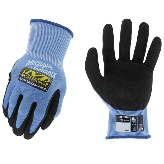 Mechanix Wear SpeedKnit CoolMax Coated-Knit Work Gloves - Strong Grip Cooling Multipurpose Work Gloves - Abrasion Resistant - Touchscreen Compatible - Large/X-Large - Blue