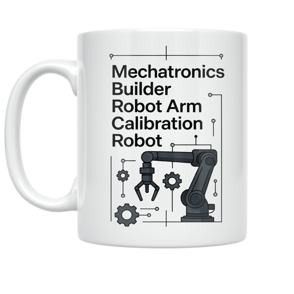 Mechatronics Builder Robot Arm Calibration - Tech Enthusiast - 11 oz Ceramic Coffee Mug