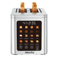 thumbnail image 1 of Mecity 2 Slice Smart Touchscreen Toaster, Stainless Steel Wide Slot Toaster with Auto Lift&30-Minute Warm, Memory Function, Digital Bread Toaster for Bagels, 850W, 1 of 9