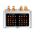 thumbnail image 1 of Mecity 4 Slice Smart Touchscreen Toaster with Auto Lift, Stainless Steel Wide Slot Bagel Toaster, 8 Bread Presets & 8 Shade Settings, 30-Minute Keep Warm Function, Memory Function, 1 of 10