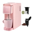 thumbnail image 1 of Mecity Compact Stainless Steel Single Serve Coffee & Tea Maker, 6-12 Oz Brew Sizes, Pink, 1 of 12