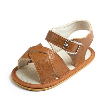Meckior Baby Girl Sandals Infant Summer Soft Sole Shoe Anti-Slip Crib Shoes for First Walking 0-18 Months