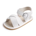 thumbnail image 1 of Meckior Baby Girl Sandals Infant Summer Soft Sole Shoe Anti-Slip Crib Shoes for First Walking 0-18 Months, 1 of 6