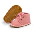 thumbnail image 1 of Meckior Baby Girls Boys Boots Infant Lace Up Booties Newborn Winter Shoes for 0-18 Months, 1 of 8