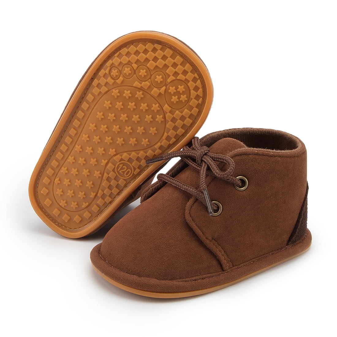 Baby Girls Boys Boots Infant Lace Up Booties Newborn Winter Shoes for 0-18 Months