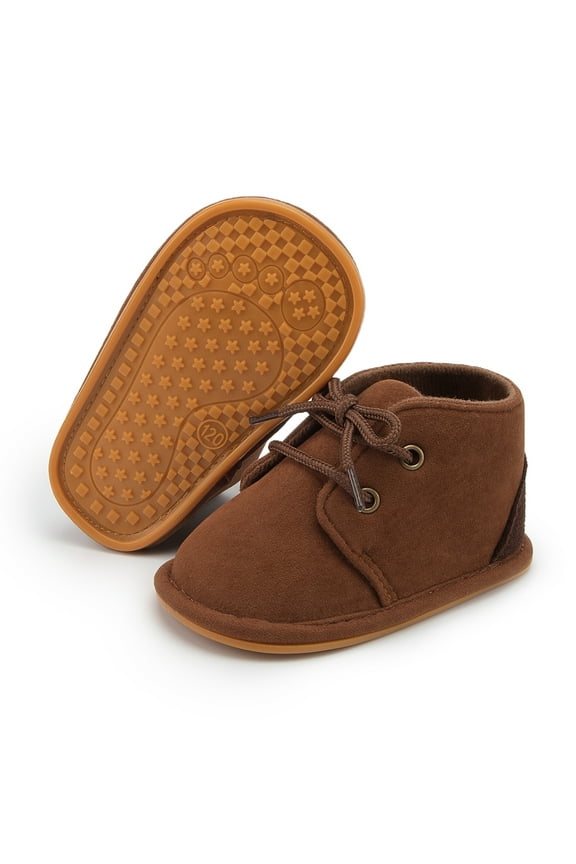 Baby Girls Boys Boots Infant Lace Up Booties Newborn Winter Shoes for 0-18 Months