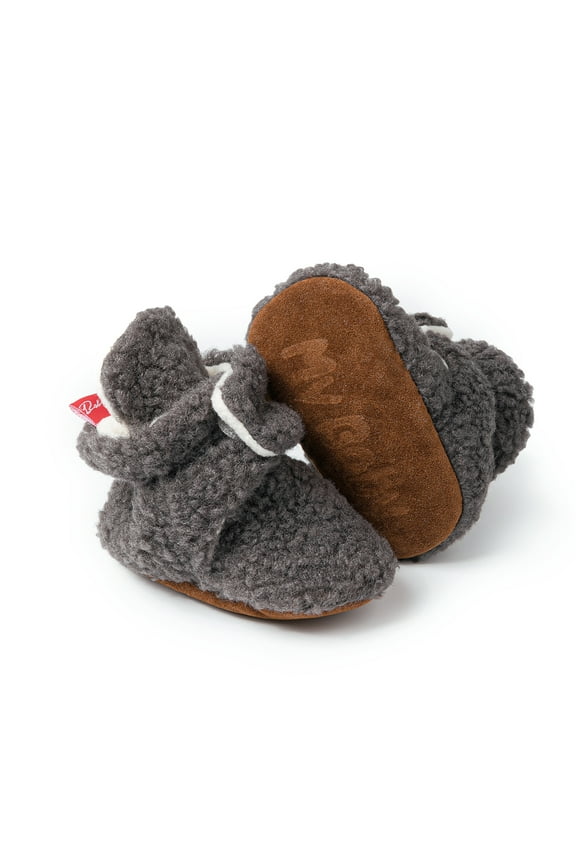 Baby Girls Boys Cotton Boots Newborn Winter Cozy Fleece Booties Infant Socks Shoes for 3-18 Months