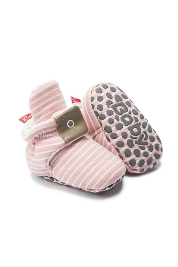 Baby Girls Boys Cotton Boots Newborn Winter Cozy Fleece Booties Infant Socks Shoes for 3-18 Months