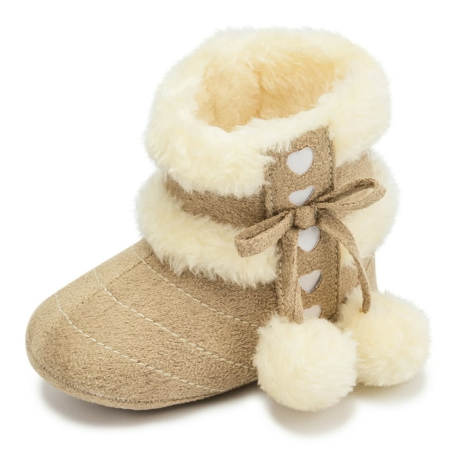 Meckior Baby Girls Boys Snow Warm Boots Infant Winter Booties Newborn