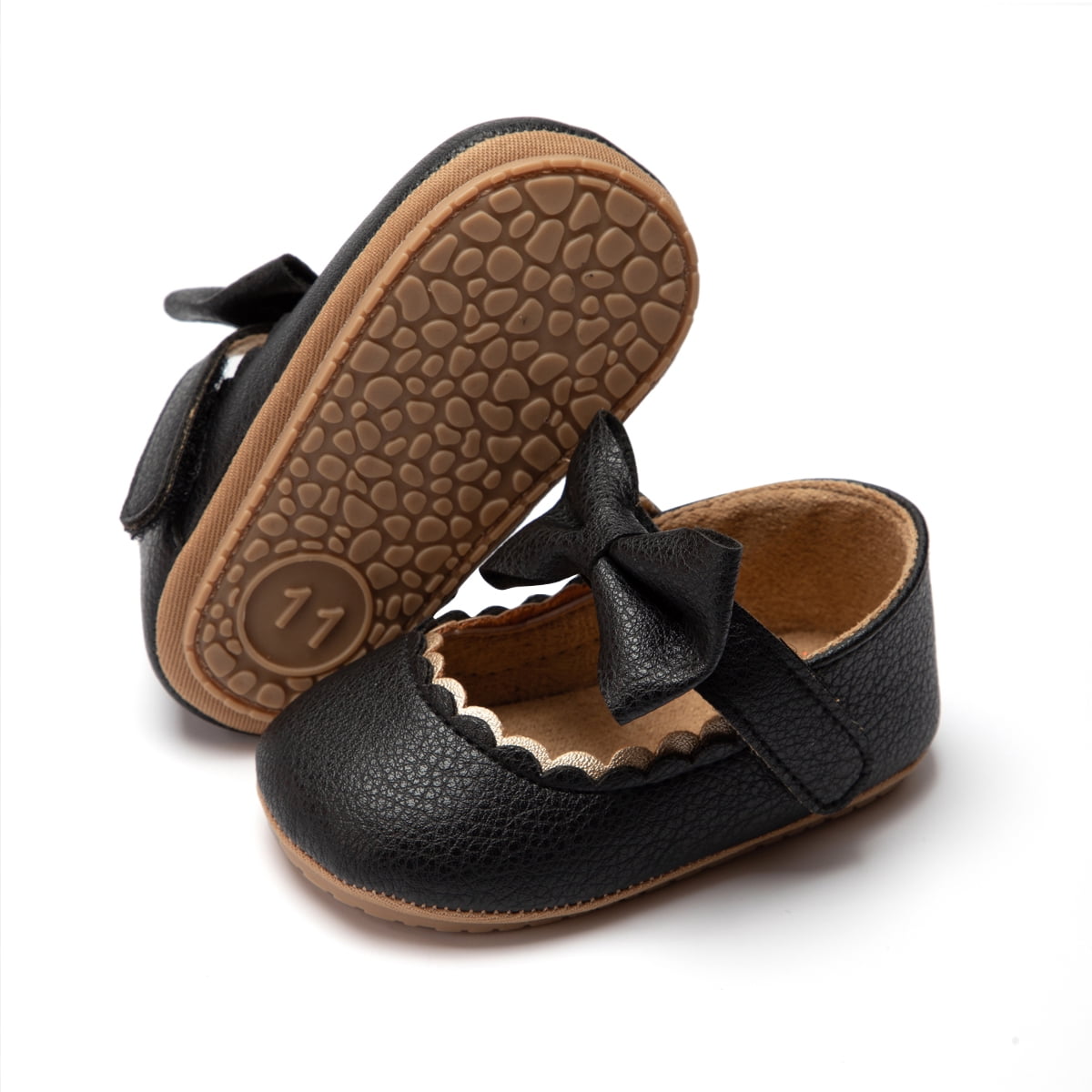 Newborn black dress shoes best sale