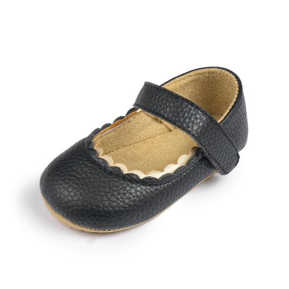 Meckior Baby Girls Dress Shoes Infant Mary Jane Bowknot Flats None-Slip Sole Princess Shoes for Newborn 3-18 Months