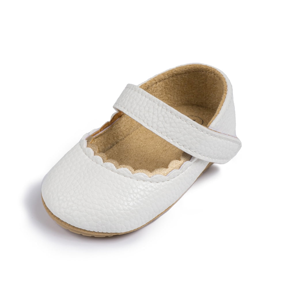 Meckior Baby Girls Dress Shoes Infant Mary Jane Bowknot Flats NoneSlip