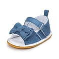 thumbnail image 1 of Meckior Baby Girls Sandals Rubber Sole Infant Summer Crib First Walker Shoes 3-18 Months, 1 of 8
