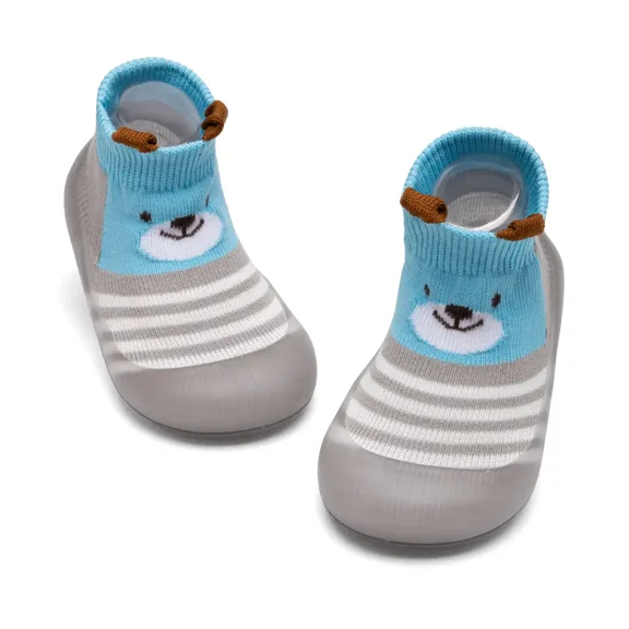 Meckior Baby Sock Shoes Baby Walking Shoes Infant Non-Slip Breathable Slippers Soft Rubber Sole Sneakers for Baby Boys Girls