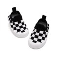 thumbnail image 1 of Meckior Baby Sock Shoes Checkered Knit Slip On Toddler First Walkers Non Slip Soft Rubber Sole Breathable Sneakers for Boys Girls, 1 of 9