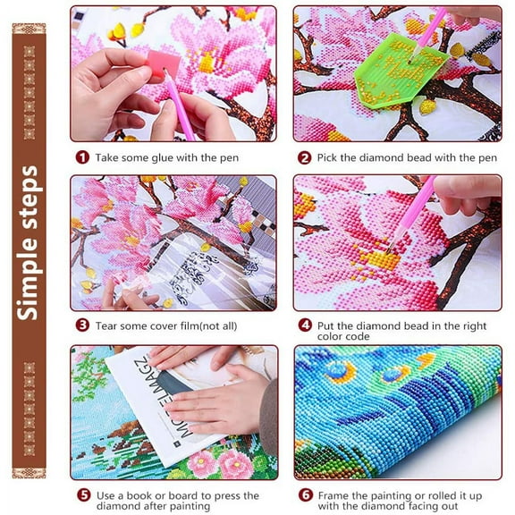 Meckior Bugs & Butterflies Diamond Art Kit - 11.8" x 11.8", Acrylic Rhinestone Beads, Full Drill Set