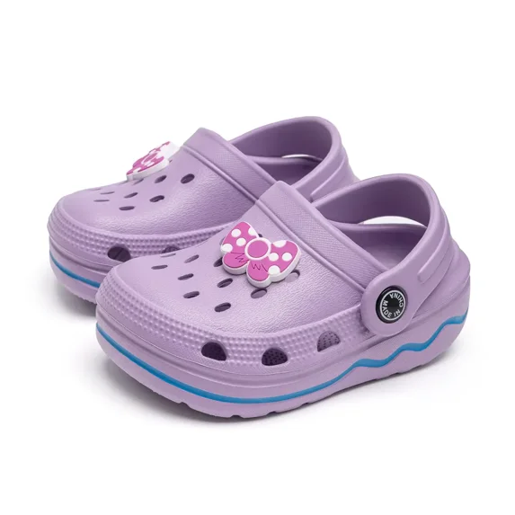 Meckior Toddler Boys Girls Garden Clogs Cartoon Slides Shoes Slip On Slipper Water Sandals For Little Kids
