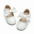 thumbnail image 1 of Meckior Toddler Dress Girls Shoes Mary Jane Bowknot Soft Sole Princess Shoes for Little Kids, 1 of 9