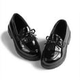 thumbnail image 1 of Meckior Toddler Girls Dress Shoes Lace-Up Oxford School Uniform Flats Little Kids Wedding Loafer, 1 of 8