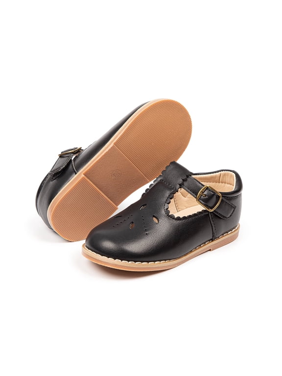 Toddler Girls Dress Shoes Little Girls Mary Jane Soft Sole Princess Shoes for Little Kids