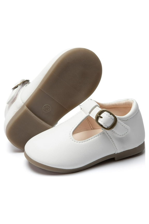 Toddler Girls Dress Shoes Little Girls Mary Jane Soft Sole Princess Shoes for Little Kids