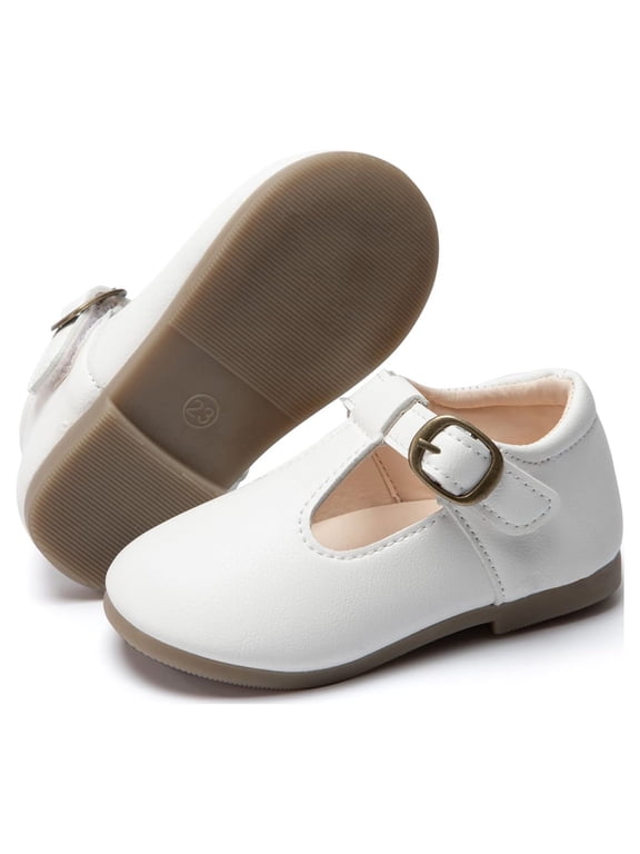 Toddler Girls Dress Shoes Little Girls Mary Jane Soft Sole Princess Shoes for Little Kids