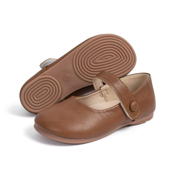 Meckior Toddler Girls Dress Shoes Little Girls Mary Jane Soft Sole Princess Shoes for Little Kids